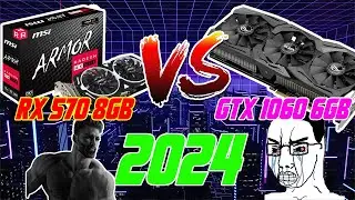 МЕДЛЕННАЯ видеокарта теперь стала БЫСТРЕЕ?! | Тестирование RX 570 8 ГБ против GTX 1060 6 ГБ в 202...