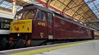 Class 47 (47812) + Class 57 (57601) arriving at London Victoria - Northern Belle