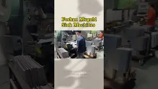 Production line of handmade sinks#kitchen sinks making machines#stainless steel bowl production line