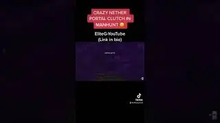 NETHER PORTAL TRAP IN MY MANHUNT