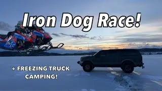 Iron Dog 2025 &mdash; Экстремальное приключение на Аляске во время кемпинга на замерзшем озере в грузов...