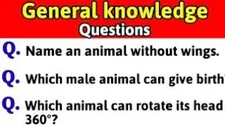 General knowledge questions on animals