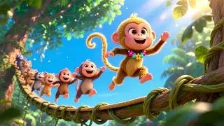 Monkey&rsquo;s Jungle 123 Hop 🐒🌴👶 | Learn Numbers in the Jungle | Fun 123 Counting Video