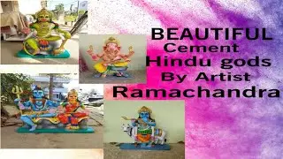 Hindu gods idols made from cement | Cement sculpture | Hindu gods