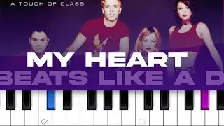 ATC - My Heart Beats Like A Drum (Dam Dam Dam) (piano tutorial)
