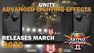 Astro Fighters 2 new lighting effects with Unity