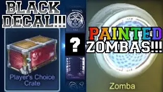 Нарисованные Зомбы и черная наклейка на машину!!! Rocket League &mdash; лучшее открытие ящика за всю историю!!!