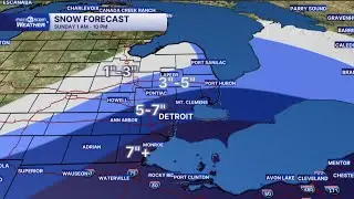Sunday snow update on January 24