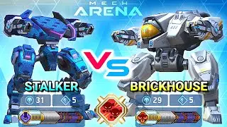 Stalker vs Brickhouse - Stasis Beam 12 with Pilot - Mech Arena