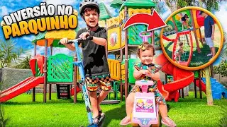 BRINCANDO NO PARQUINHO COM BELINHA E BERNARDO