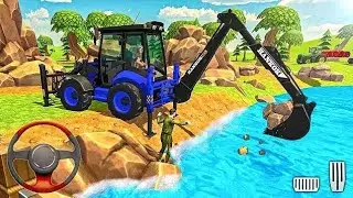 Backhoe Loader Jcb Simulator Gameplay Indian Vehicles Jcb truck driving Android Gameplay