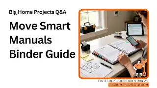 Manuals Binder Move Hack HVAC Security Irrigation Tips