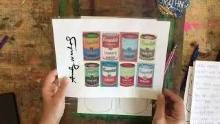 Andy Warhol Soup Cans Art Lesson - Day One