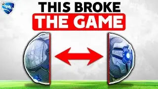 I cut the Rocket League ball in HALF and weird things happened...