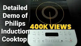 Demo of Philips Viva Collection Induction Cooktop HD4928 | How To Use Philips Induction Cooktop