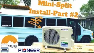 Mini Split Bracket *Skoolie Conversion* Install Part #2| Skoolie of Fish