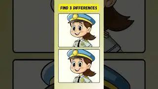 ONLY people with good eyes can find the differences!! #spotthedifference #find3difference #shorts