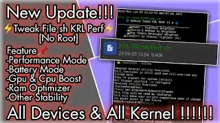 New Update..!!! ⚡Kernel Tweak Performance Alternative SmartPack⚡| No Root