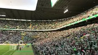 500 crazy fans from Aek singing in Celtic park when the song ‘You will never walk alone’ played