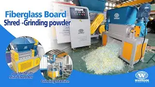 Waste Fiberglass Shredder Glass Fibre Reinforced Plastic Pulverizer Fiberglass Recycling Machine