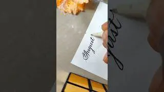 How to Write August in Calligraphy | Calligraphy Step-by-Step Guide ✍️ #shorts #art #calligraphy