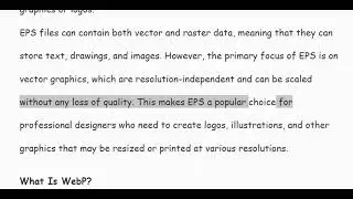 What is EPS ? Encapsulated Postscript explained