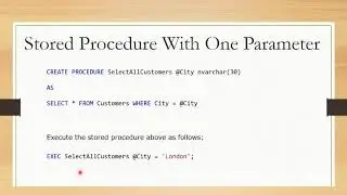 Stored Procedure