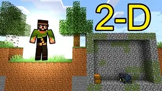 We Played 2-DIMENSIONAL Minecraft. It Was A NIGHTMARE.
