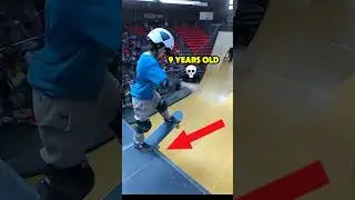 9 YEAR OLD Beats TONY HAWK&rsquo;S WORLD RECORD In Front Of Him! #skateboarding #xgames #sports #skating