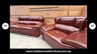 Granor 3+2+1 Genuine Leather Sofa Set &ndash; Classic Comfort & Timeless Style | Only $2,699