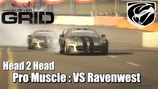 Retro Racing Games : Race Driver GRID (2007) Career- Head 2 Head : Pro Muscle : VS Ravenwest