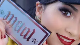 Урок праздничного макияжа с использованием мини-палетки теней Kat Von D Metal Matte