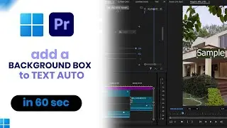 How to Add a Background Box to Text Auto in Premier Pro [easy]