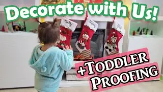 TODDLER VS CHRISTMAS DECOR-HOW WE KEEP BOTH SAFE! // How To Toddler-Proof Christmas Tree & Decor