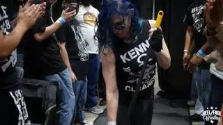 The many faces of Leva Bates at Wrestle Circus
