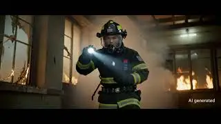 firefighter save dog from burning building!!