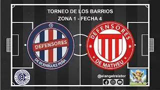 Matheu 1 - Rodríguez Peña 1 / Torneo de los Barrios / Zona 1 - Fecha 4