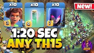 This TH15 Attack Should Be BANNED 😱 Root Rider Witch (Clash of Clans)