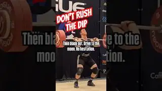 Split Jerk Timing: Smooth Dip, Violent Drive #splitjerk #weightliftingtips