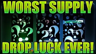 THE WORST SUPPLY DROP LUCK! - BO3 COMMON SUPPLY DROPS