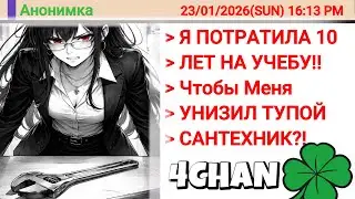 Феминистка Решила Унизить Необразованного Сантехника, НО ТОТ Сказал 500$ В ЧАС! Она..| 4chan истории