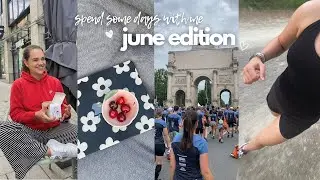 *juni vlog* // erster 10km Lauf in M&uuml;nchen, Pr&uuml;fungsvorbereitung, gesunde Ern&auml;hrung... 🍓📚