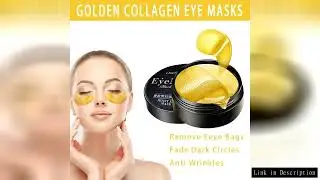 24K Gold Hyaluronic Acid Eye Mask to get rid of under-eye bags skin care products collagen eye patch
