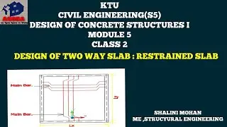 KTU,CE(S5),DESIGN OF CONCRETE STRUCTURES I,MODULE 5,CLASS 2,DESIGN OF  TWO WAY SLAB ,MALAYALAM