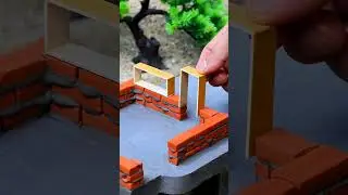 the process of mini car standard - with real bricks #miniature #diy