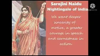 Sandra's Speech on Sarojini Naidu