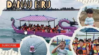 jalan jalan di DANAU BIRU wisata baru di dekat kota Palembang