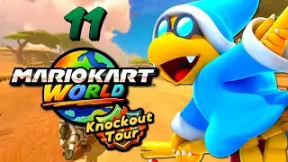 Mario Kart World: Knockout Tour (4 PLAYERS) - Moon Rally - PART 11 | Garbage Gaming
