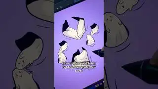 How to draw two fighting ghosts 👻