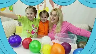 Learn colors Ball,Milana and Angelina with Mommy,Colores song color,Colored Balloon